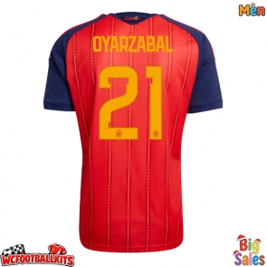 Spain Mikel Oyarzabal #21 Replica Home Stadium Shirt World Cup 2026 Short Sleeve